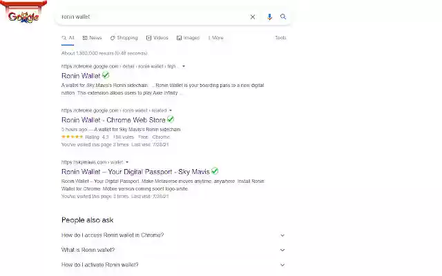 Axie Link Checker  from Chrome web store to be run with OffiDocs Chromium online