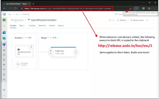 AzDO Linkinator  from Chrome web store to be run with OffiDocs Chromium online