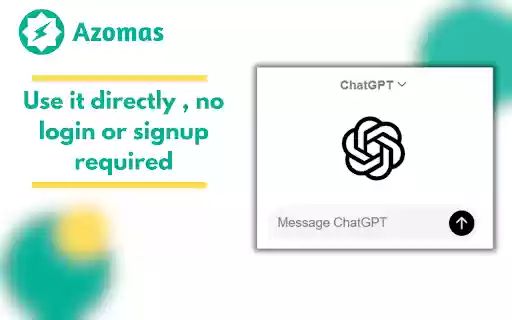 Azomas Quick Access To ChatGPT  from Chrome web store to be run with OffiDocs Chromium online