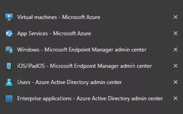 Azure Tab Icons  from Chrome web store to be run with OffiDocs Chromium online