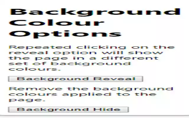 Background Colours  from Chrome web store to be run with OffiDocs Chromium online