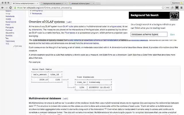 Background Tab Search  from Chrome web store to be run with OffiDocs Chromium online