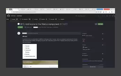 Backstage Github Issues Sync Helper  from Chrome web store to be run with OffiDocs Chromium online