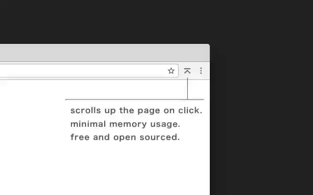 BackToTop  from Chrome web store to be run with OffiDocs Chromium online