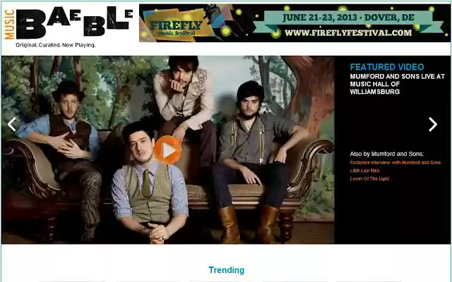 Baeblemusic  from Chrome web store to be run with OffiDocs Chromium online