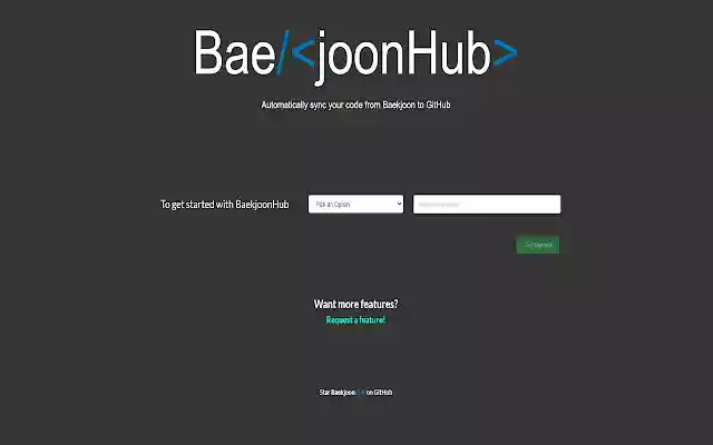 백준허브(BaekjoonHub)  from Chrome web store to be run with OffiDocs Chromium online