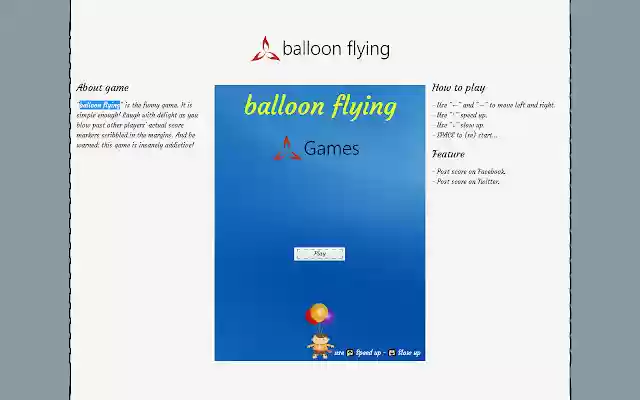 balloon flying  from Chrome web store to be run with OffiDocs Chromium online