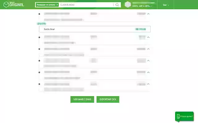 Banco Original OFX Exporter from Chrome web store to be run with OffiDocs Chromium online Banco Original OFX Exporter from Chrome web store to be run with OffiDocs Chromium online
