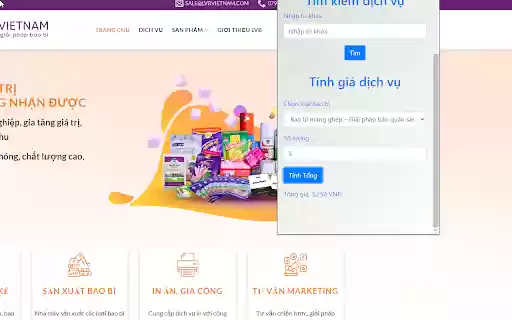 Bao bì trọn gói Lvb Việt Nam from Chrome web store to be run with OffiDocs Chromium online Bao bì trọn gói Lvb Việt Nam from Chrome web store to be run with OffiDocs Chromium online