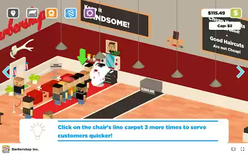 Barbershop Inc. Hire a manager and attract more customers! from Chrome web store to be run with OffiDocs Chromium online Barbershop Inc. Hire a manager and attract more customers! from Chrome web store to be run with OffiDocs Chromium online
