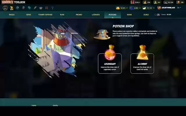 Barons ToolboxSplinterlands Enhancement from Chrome web store to be run with OffiDocs Chromium online Barons ToolboxSplinterlands Enhancement from Chrome web store to be run with OffiDocs Chromium online