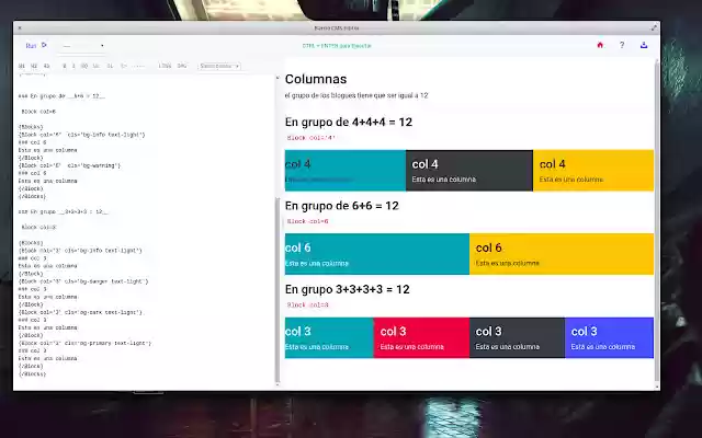 Barrio Editor!  from Chrome web store to be run with OffiDocs Chromium online