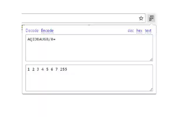 base64 to binary  from Chrome web store to be run with OffiDocs Chromium online