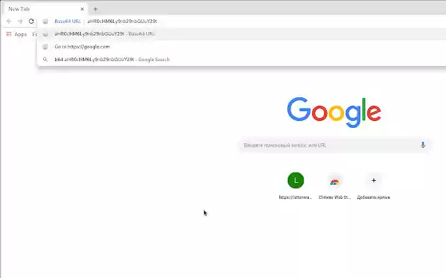 Base64 URL  from Chrome web store to be run with OffiDocs Chromium online