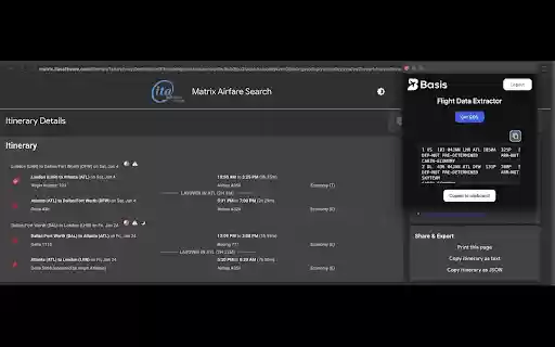 Basis GDS Extractor  from Chrome web store to be run with OffiDocs Chromium online