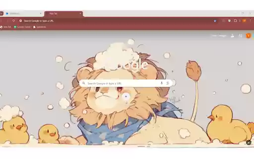 Bath time Animal Cute lion by @musitsune  from Chrome web store to be run with OffiDocs Chromium online