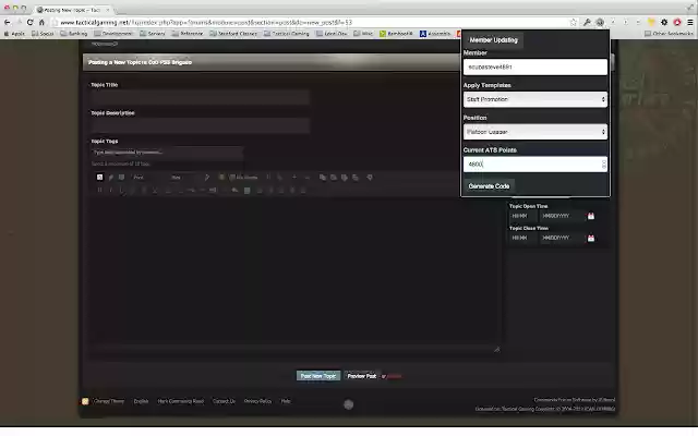 Battalion/Division Staff Helper from Chrome web store to be run with OffiDocs Chromium online Battalion/Division Staff Helper from Chrome web store to be run with OffiDocs Chromium online