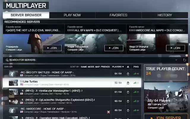 Battlefield 4 True Player Count from Chrome web store to be run with OffiDocs Chromium online Battlefield 4 True Player Count from Chrome web store to be run with OffiDocs Chromium online