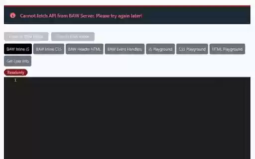 BAW Master Tool  from Chrome web store to be run with OffiDocs Chromium online