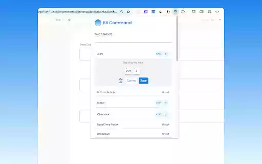 BB Command from Chrome web store to be run with OffiDocs Chromium online BB Command from Chrome web store to be run with OffiDocs Chromium online