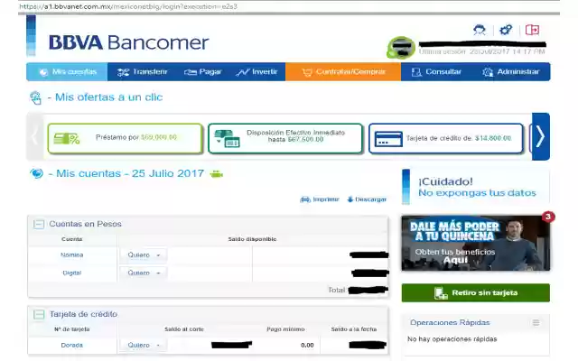 BBVA Bancomer Gastos de tarjeta de crédito from Chrome web store to be run with OffiDocs Chromium online BBVA Bancomer Gastos de tarjeta de crédito from Chrome web store to be run with OffiDocs Chromium online