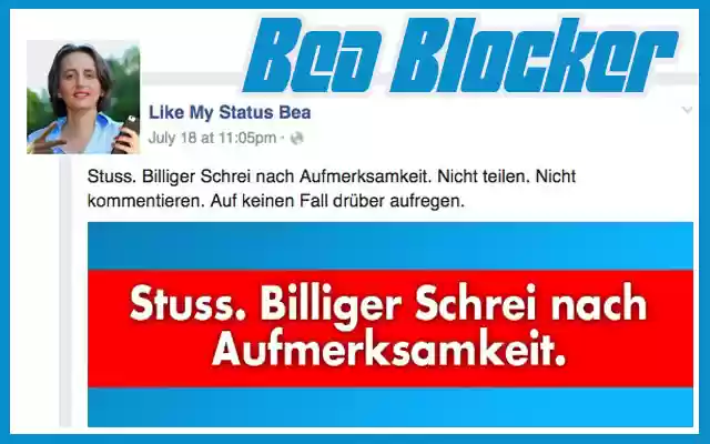 Bea Blocker from Chrome web store to be run with OffiDocs Chromium online Bea Blocker from Chrome web store to be run with OffiDocs Chromium online