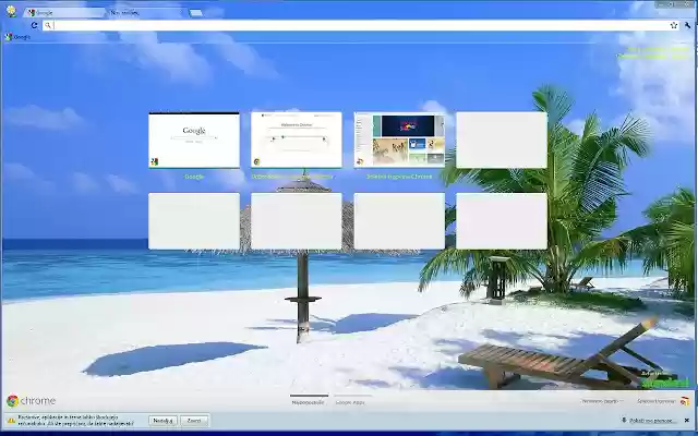 Beach in the Maldives  from Chrome web store to be run with OffiDocs Chromium online