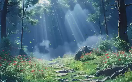 Beautiful Green Forest At 9anime  from Chrome web store to be run with OffiDocs Chromium online