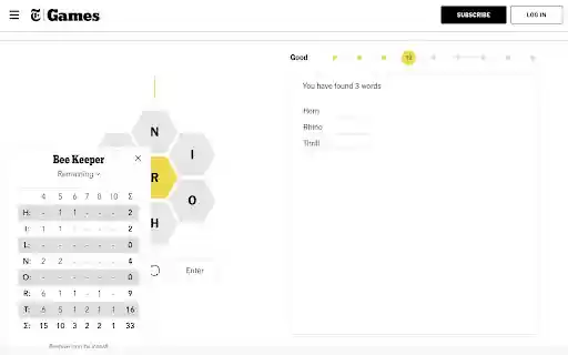 Bee Keeper  from Chrome web store to be run with OffiDocs Chromium online