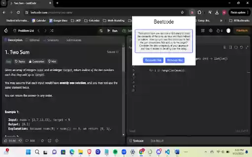 Beetcode  from Chrome web store to be run with OffiDocs Chromium online