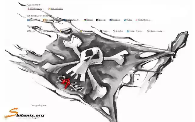 Beşiktaş Taraftar Grubu Çarşı Theme  from Chrome web store to be run with OffiDocs Chromium online