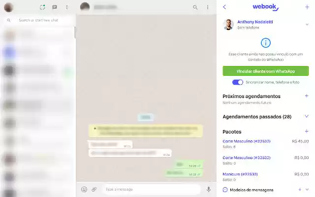 BelasisBooster: Agenda e CRM no WhatsApp  from Chrome web store to be run with OffiDocs Chromium online