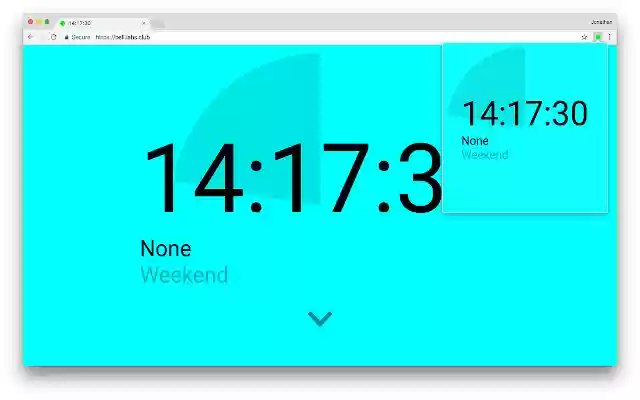 Bell Countdown Extension  from Chrome web store to be run with OffiDocs Chromium online
