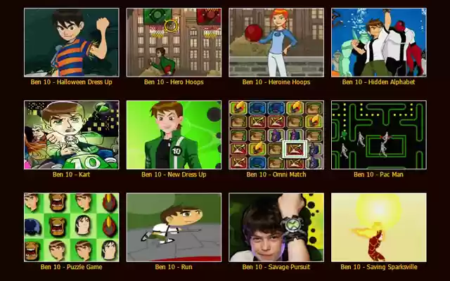 Ben 10 Games  from Chrome web store to be run with OffiDocs Chromium online