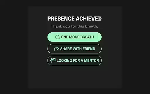 Be Present: One Tab, One Breath  from Chrome web store to be run with OffiDocs Chromium online
