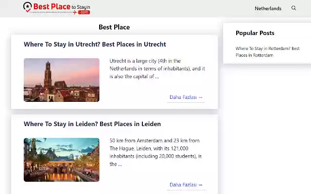 Best Places To Stay In  from Chrome web store to be run with OffiDocs Chromium online