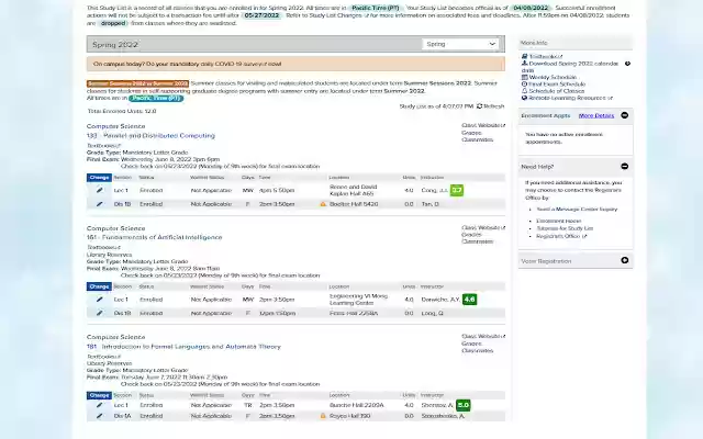 Better Bruinwalk Extension  from Chrome web store to be run with OffiDocs Chromium online