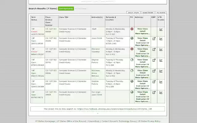 Better CourseBook UT Dallas from Chrome web store to be run with OffiDocs Chromium online Better CourseBook UT Dallas from Chrome web store to be run with OffiDocs Chromium online