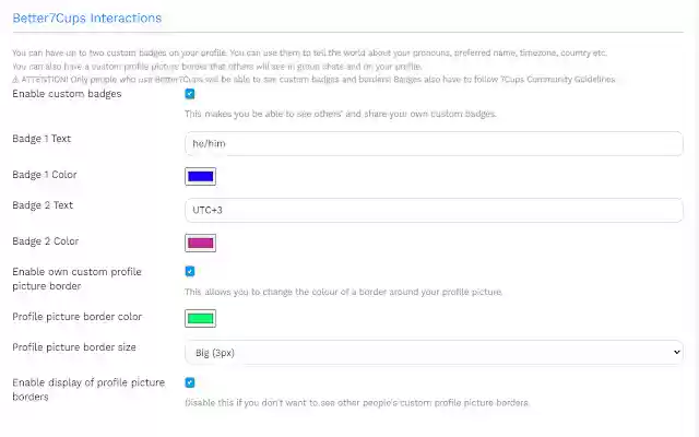 BetterCups  from Chrome web store to be run with OffiDocs Chromium online