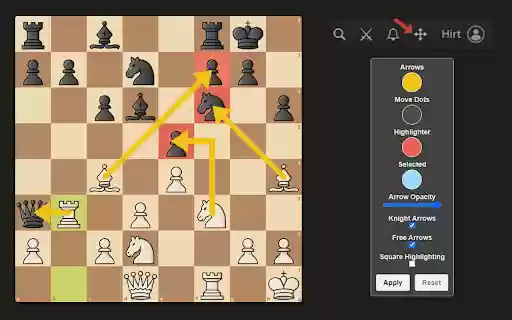 Better Lichess  from Chrome web store to be run with OffiDocs Chromium online