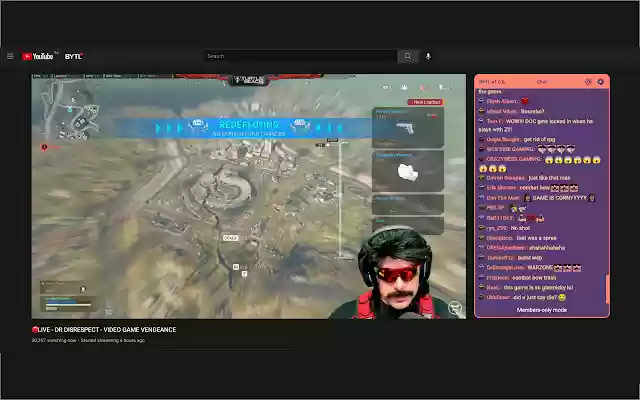 Better YouTube Live  from Chrome web store to be run with OffiDocs Chromium online