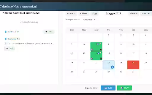 Bibbia Interattiva: Studio  Note  from Chrome web store to be run with OffiDocs Chromium online