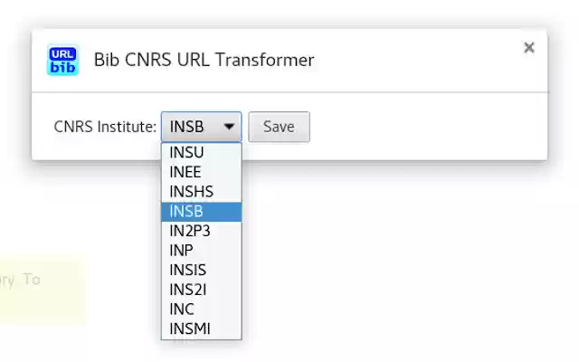 Bib CNRS URL Transformer from Chrome web store to be run with OffiDocs Chromium online Bib CNRS URL Transformer from Chrome web store to be run with OffiDocs Chromium online