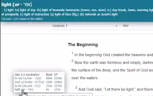 Bible vocab: A Bible dictionary  from Chrome web store to be run with OffiDocs Chromium online