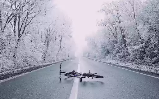 Bicycle fallen on the road  from Chrome web store to be run with OffiDocs Chromium online