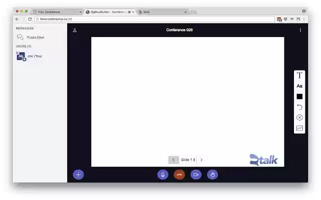 Chrome 网上商店的 BigBlueButton Screenshare Chrome Extension 将与 OffiDocs Chromium 在线一起运行