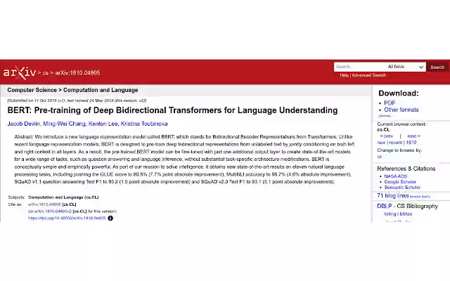 Big Picture arXiv Abstracts  from Chrome web store to be run with OffiDocs Chromium online