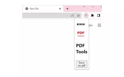 Bikub Save As Pdf  from Chrome web store to be run with OffiDocs Chromium online