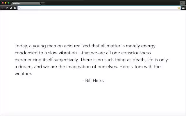 Bill Hicks Quotes  from Chrome web store to be run with OffiDocs Chromium online