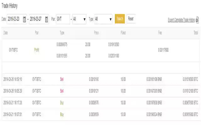 Binance Profit Calc  from Chrome web store to be run with OffiDocs Chromium online